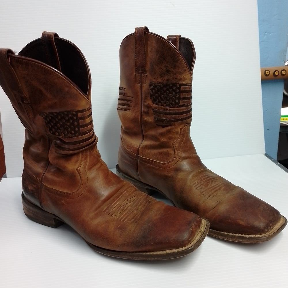 Ariat Brown Leather Cowboy Boots